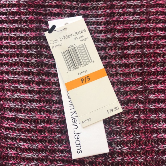 NWT Calvin Klein Jeans Petite Shaker Stitch Sweater - Picture 9 of 14